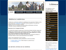 Tablet Screenshot of le-medieviste.com